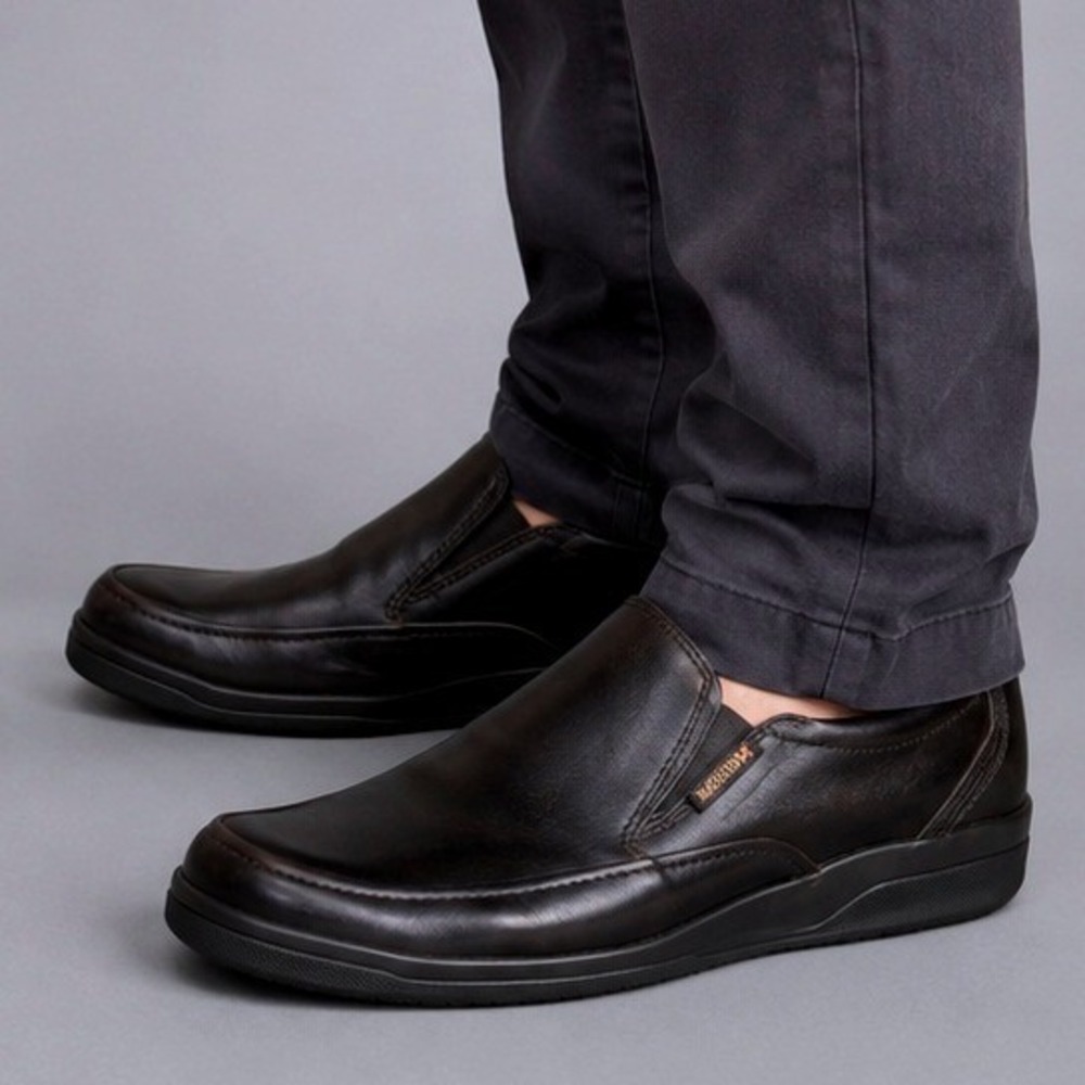Mephisto Air-Jet Loafers Mens 10 Dark Brown Leather‎ Slip On Square Toe Shoes